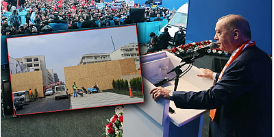 Adeta 'film seti' hazırlığı yapılmıştı! Erdoğan, brandaların çekildiği Hatay'da..